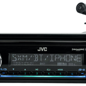 JVC KD-X380BTS 1-Din Car Stereo Receiver Bluetooth/USB/XM Ready/Alexa/13-Band EQ