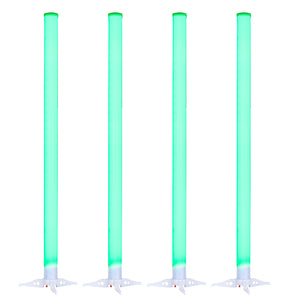 Eliminator LED BP TUBES 4 PAK Battery Powered 4x RGB LED Light w/Remote+Bag ADJ