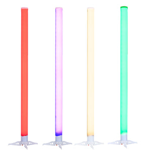 Eliminator LED BP TUBES 4 PAK Battery Powered 4x RGB LED Light w/Remote+Bag ADJ