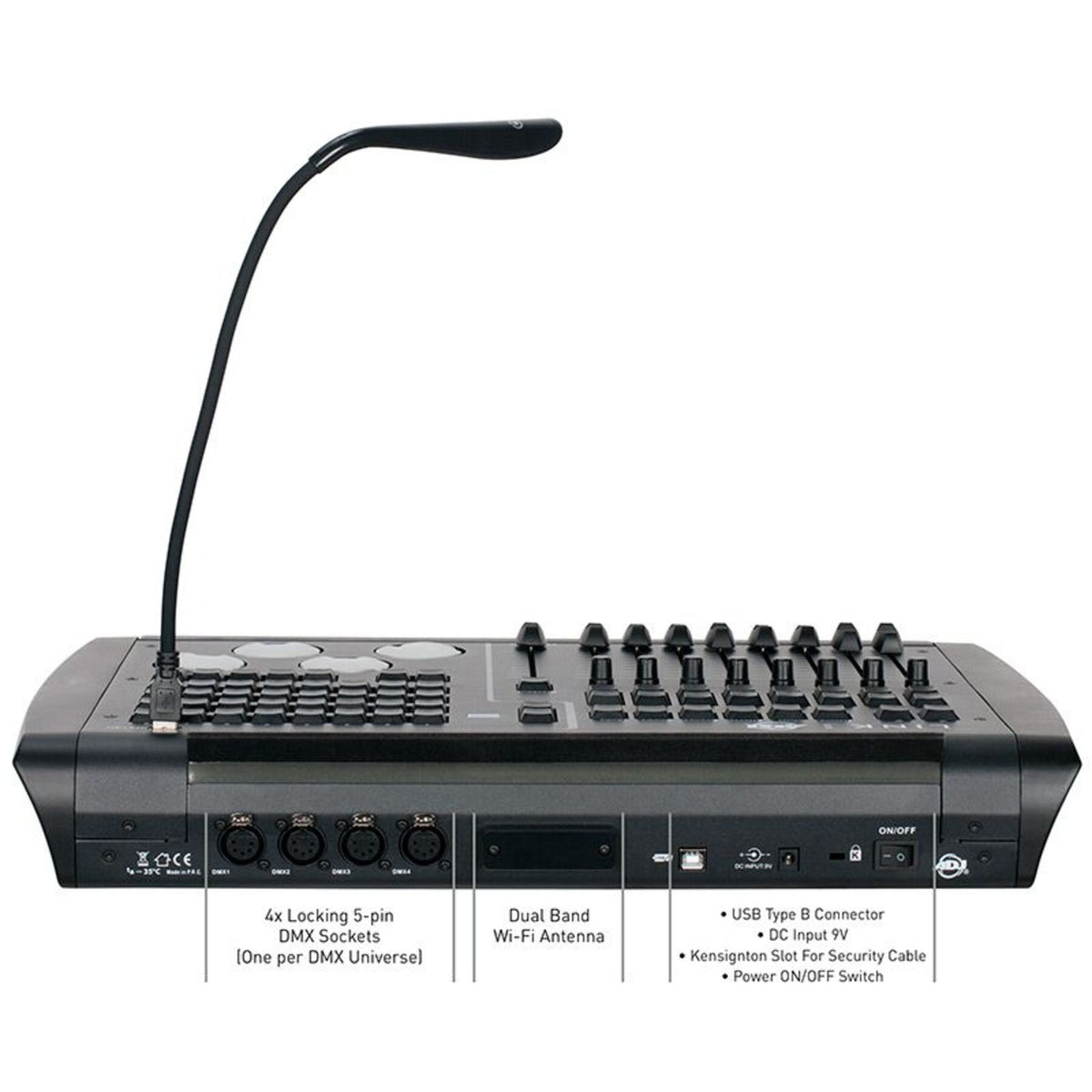 LINK 4-Universe Wireless DMX Hardware Lighting Console For iPad