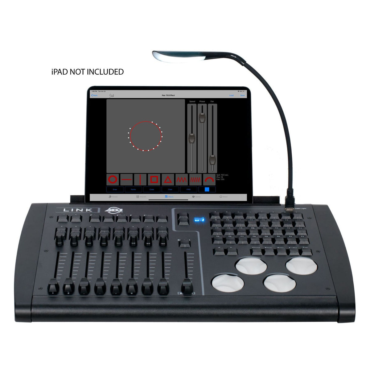 LINK 4-Universe Wireless DMX Hardware Lighting Console For iPad
