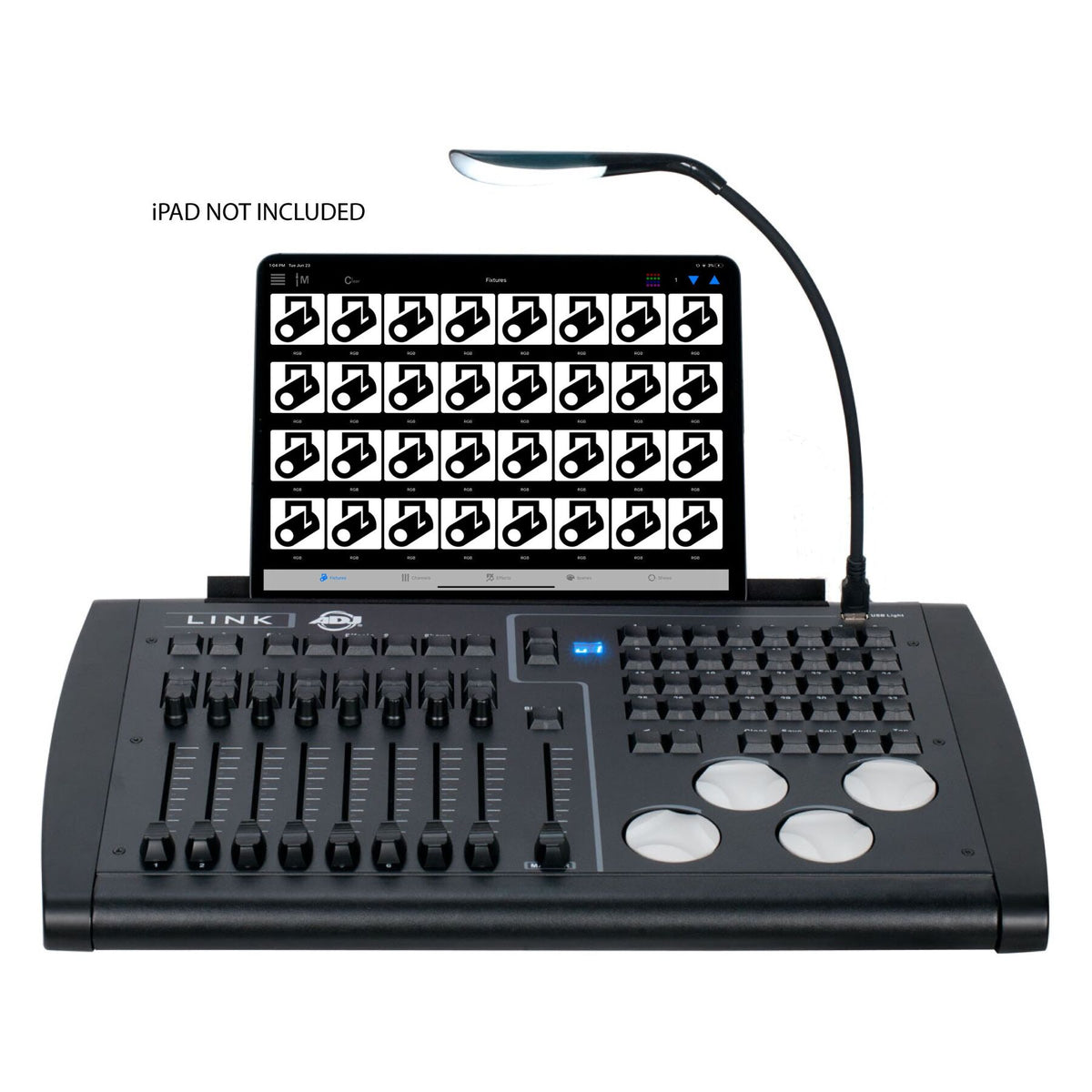 LINK 4-Universe Wireless DMX Hardware Lighting Console For iPad