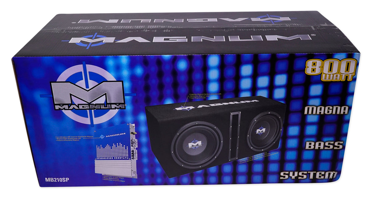 Magnum MB210SP Dual 10" Subwoofer and Amp Package
