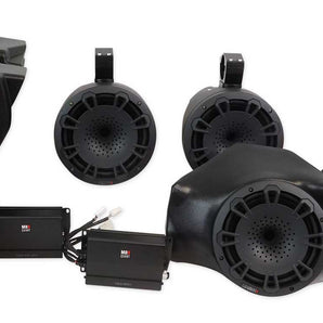 MB QUART MBQR-STG5-2 Speakers+Radio+Sub+Amps For Select Polaris RZR ATV UTV