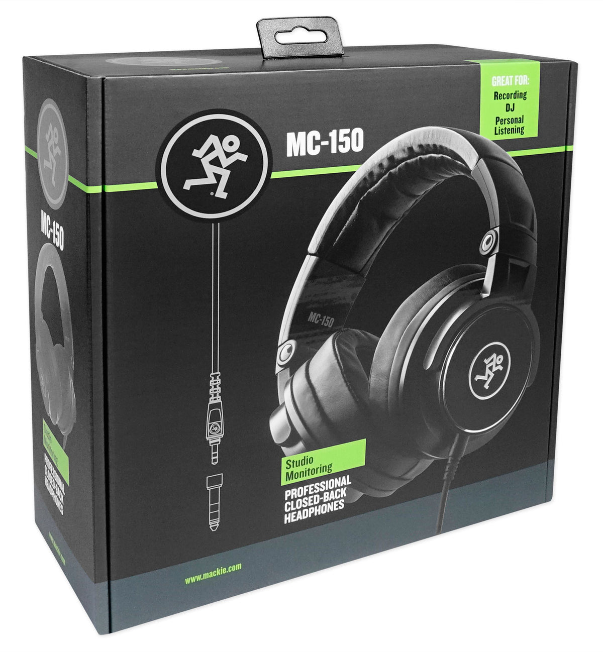 MC-150 Closed-Back Studio Monitoring or DJ Headphones w/50mm Drivers