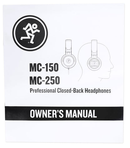 MC-150 Closed-Back Studio Monitoring or DJ Headphones w/50mm Drivers