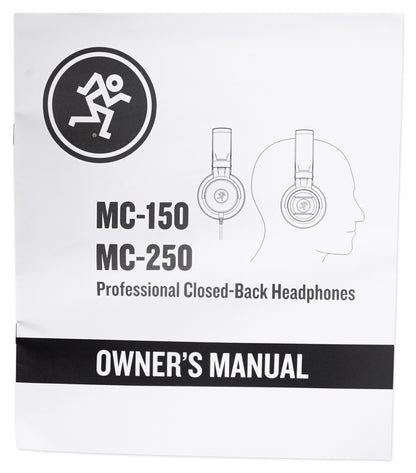 MC-250 Closed-Back Studio Monitoring Reference Headphones w/50mm Drivers