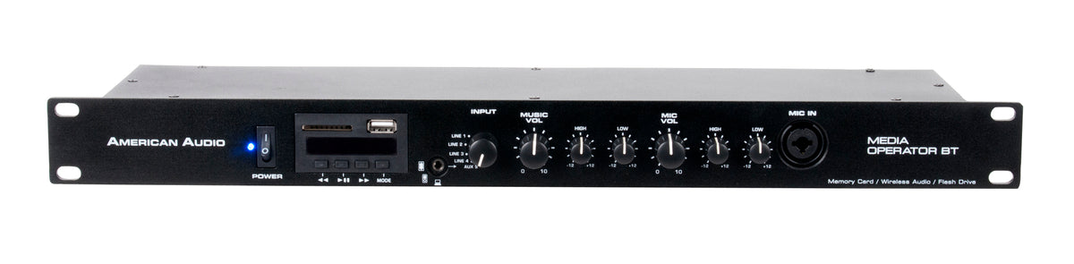 MEDIA OPERATOR BT Rack Mount MP3/Wireless/Bluetooth Media Player