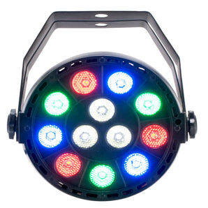 Eliminator Mini Par RGBW LED DMX Par Wash Light For DJ/Stage/Clubs/Bars/Events