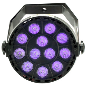 Eliminator Mini Par UV LED DMX Par Can Blacklight For DJ/Stage/Clubs/Bars ADJ