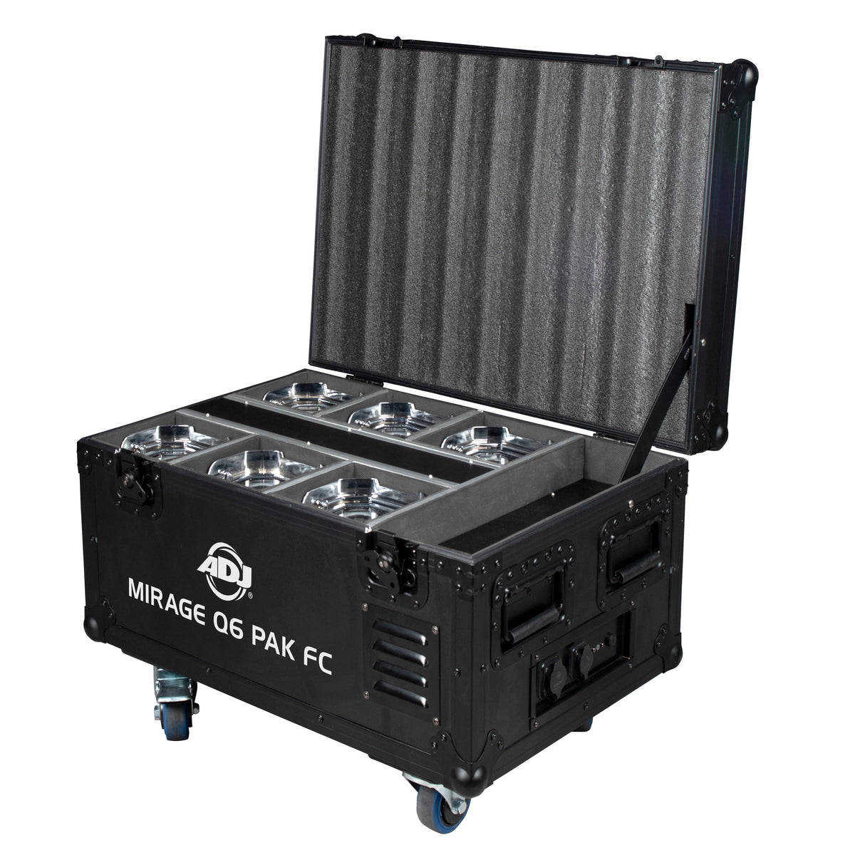 Mirage Q6 Pak 6x IP65 Battery LED Par Wash Light System with Case & Remote