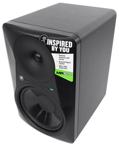 MR824 8" 85 Watt Powered Active Studio Monitor Class A/B Bi-Amped Speaker
