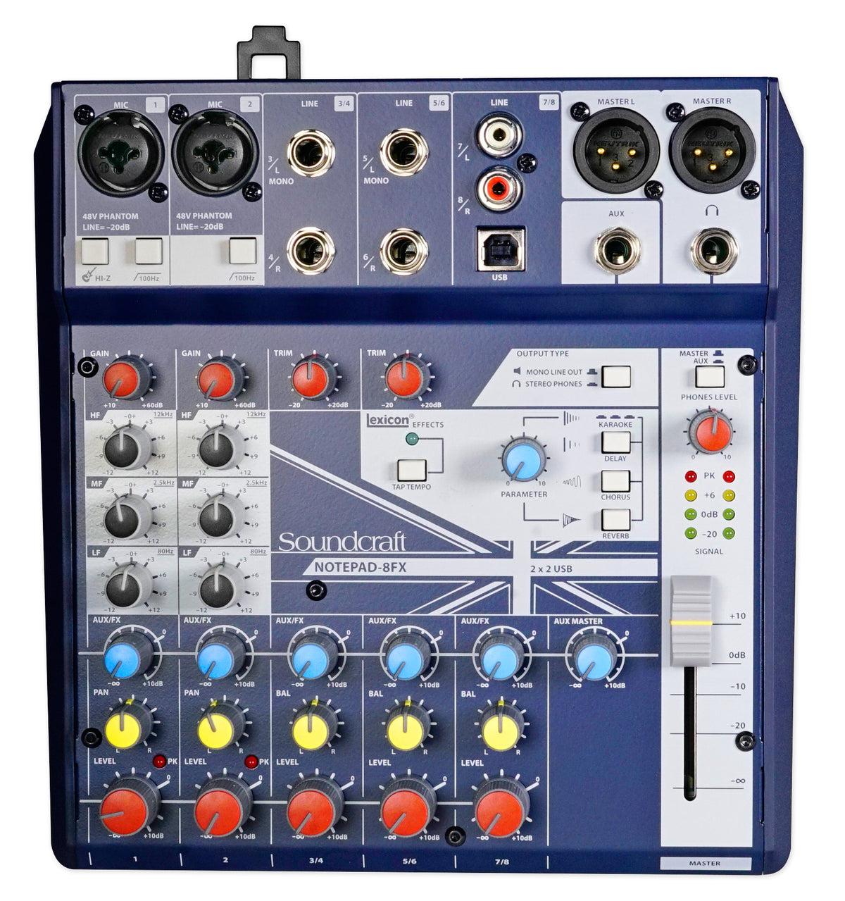 Notepad-8FX 8-Channel Podcast Mixer Podcasting Interface, USB & Effects