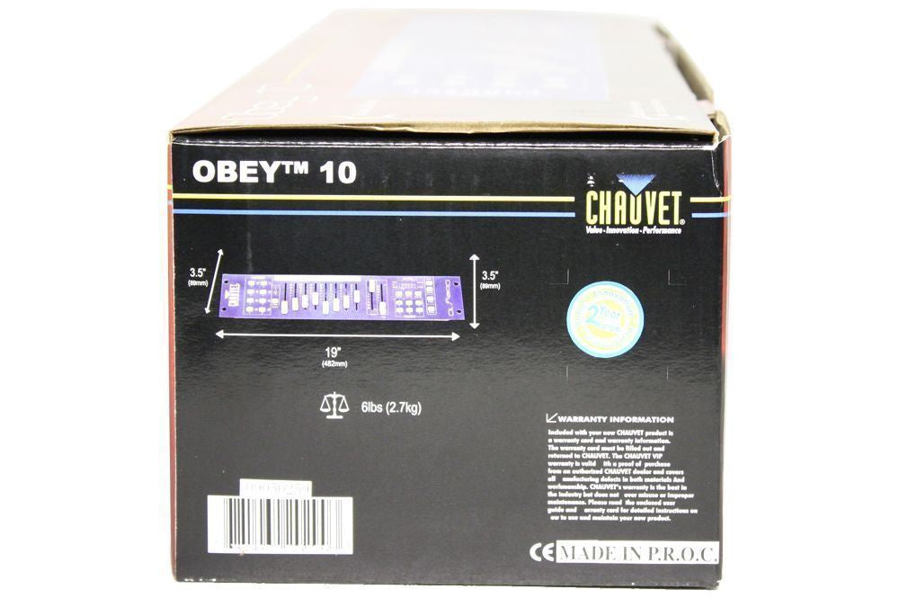 OBEY10 DMX-512 Rack Mount Light Controller