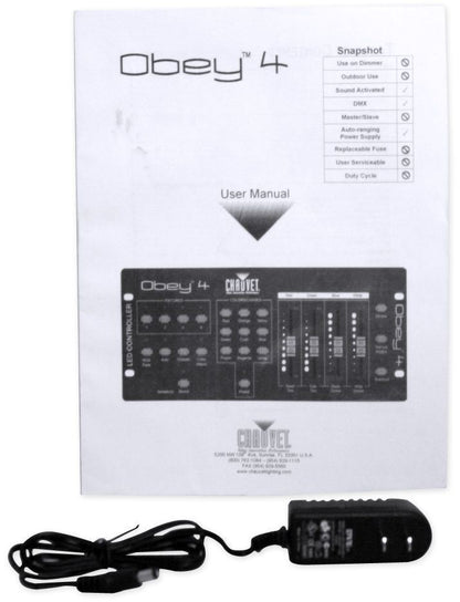 Obey 4 Compact DMX-512 LED Wash Light Controller