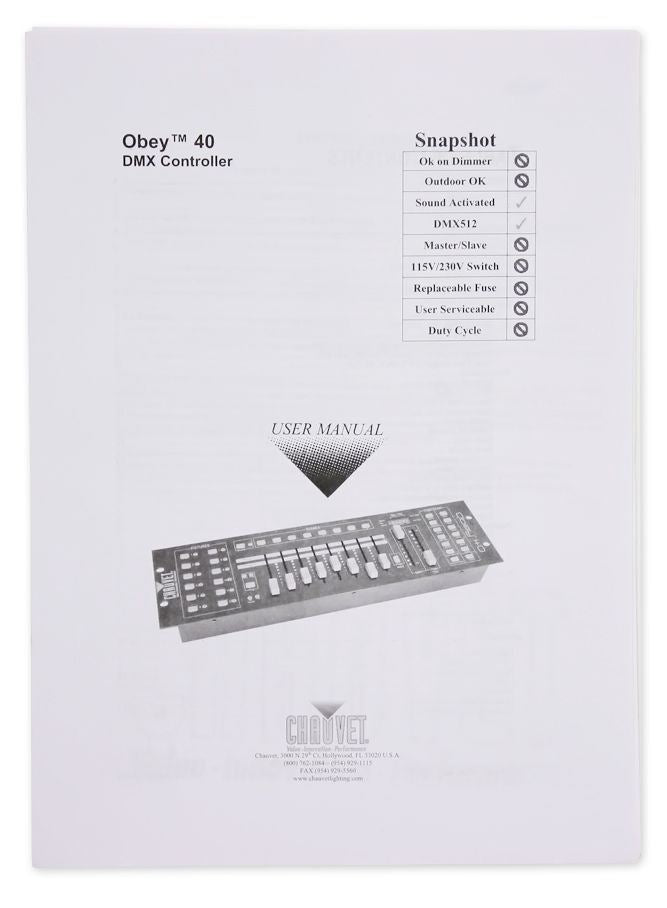OBEY40 Universal DMX-512 Light Controller