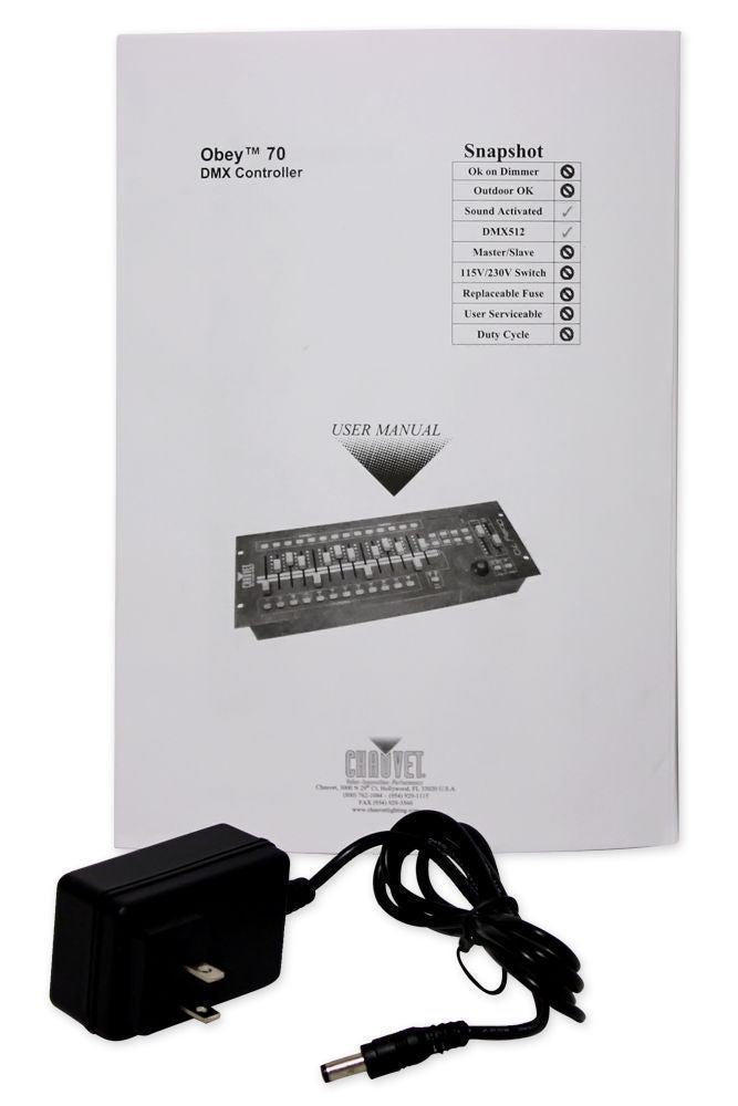 OBEY 70 Light/Fog DMX Lighting Controller