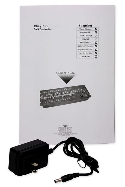 OBEY 70 Light/Fog DMX Lighting Controller