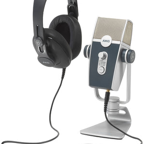 AKG Podcaster Essentials Podcast Podcasting Recording Kit w/USB Mic+Headphones