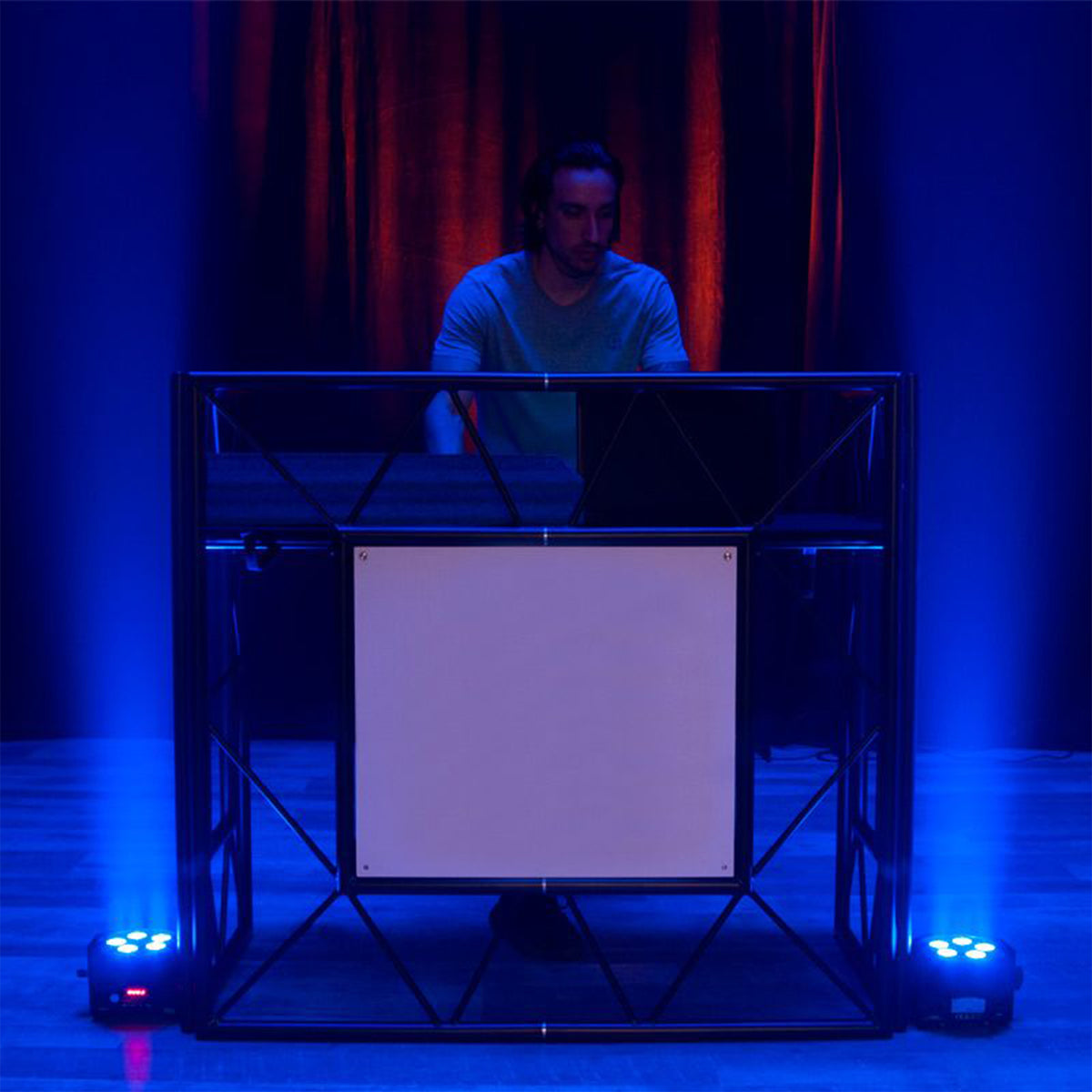 Pro Event TBL 2 MB Foldable Metal DJ Booth Facade