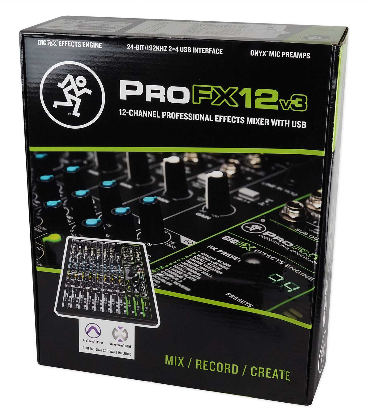 ProFX12v3 12-Channel Professional Effects Mixer with USB Recording