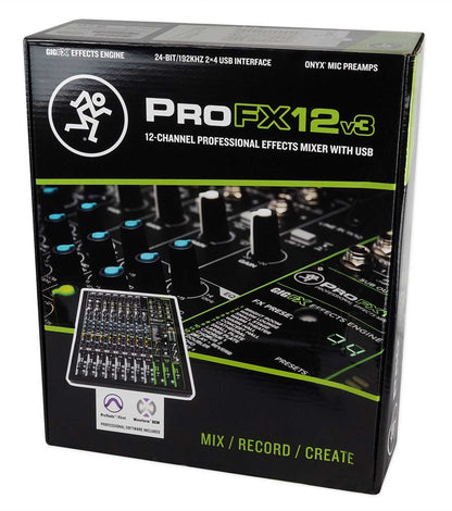 ProFX12v3 12-Channel Professional Effects Mixer with USB Recording