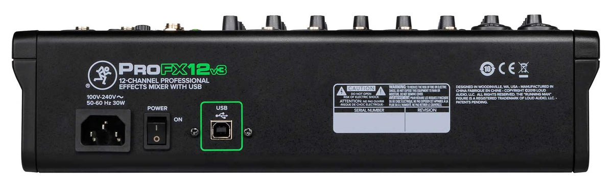 ProFX12v3 12-Channel Professional Effects Mixer with USB Recording