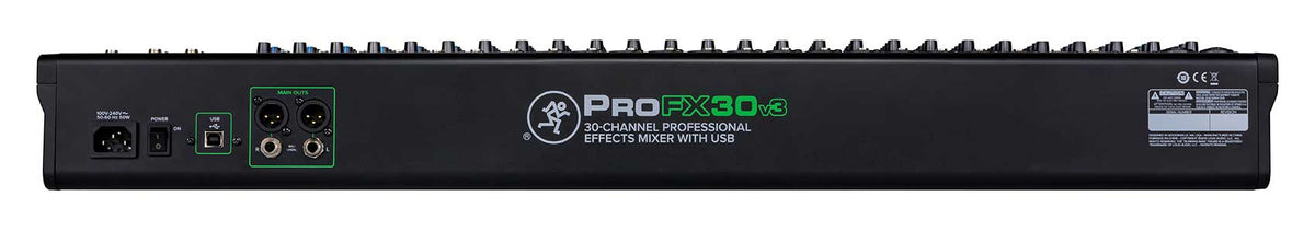 Mackie ProFX30v3 30-Channel 4-Bus Professional Effects Mixer w/USB ProFX30 v3