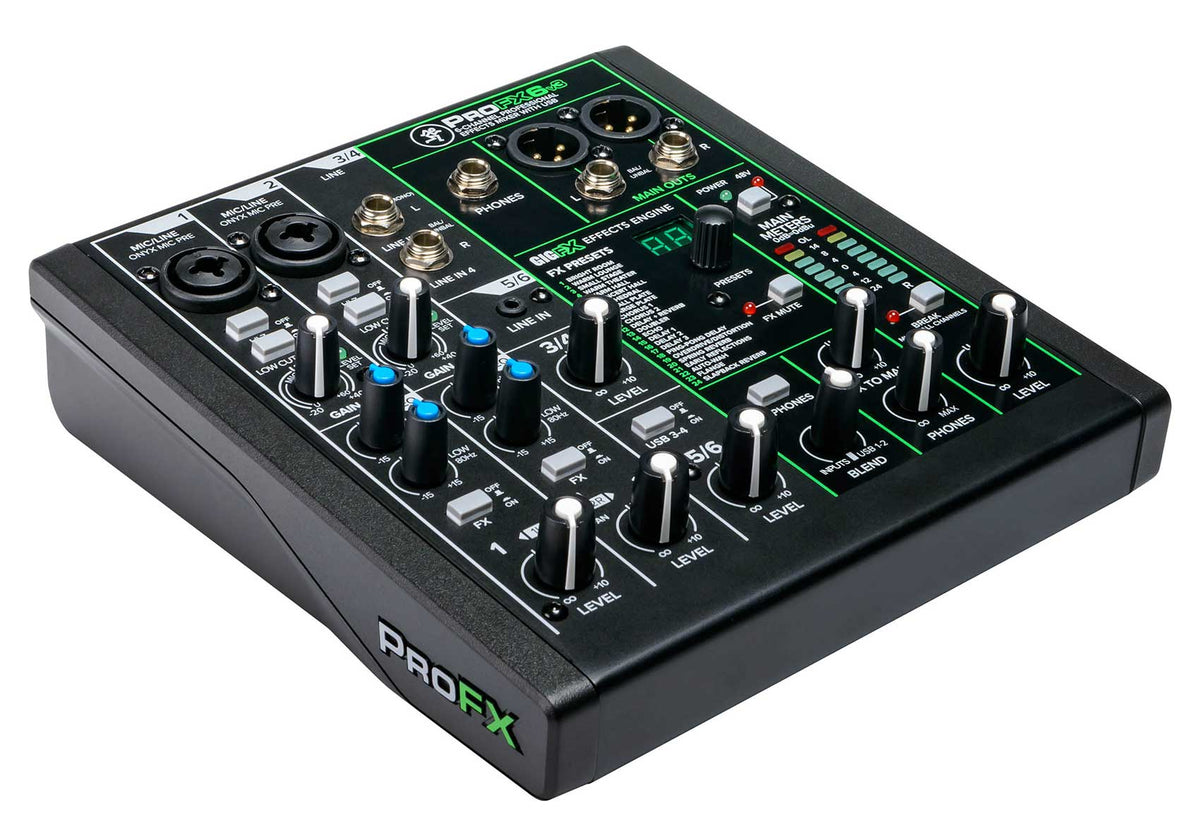 ProFX6v3 6-Channel Professional Effects Mixer w/USB