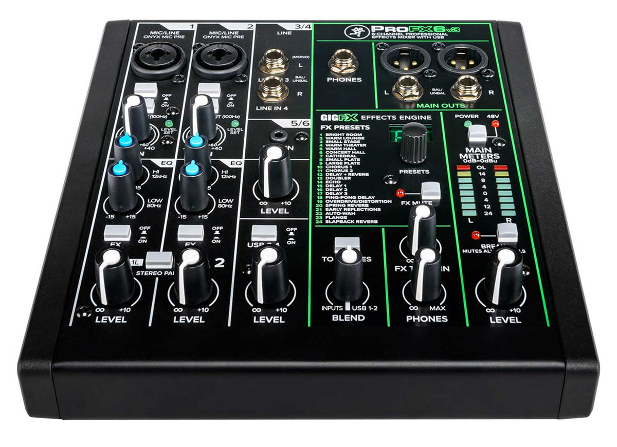 ProFX6v3 6-Channel Professional Effects Mixer w/USB