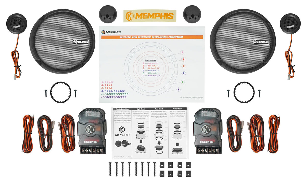 PRX60C 6.5" Component Car Speakers w/ Crossovers