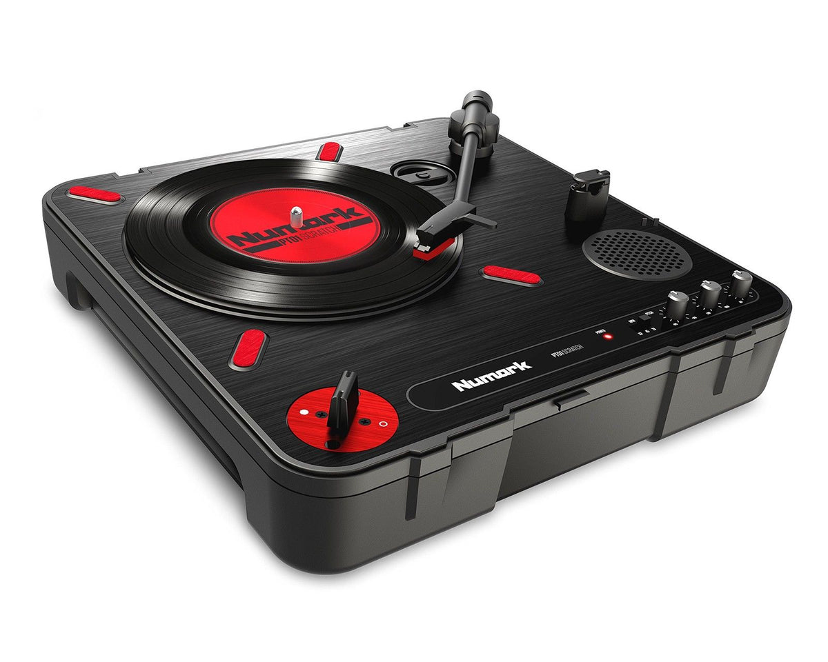 PT01 Scratch Portable DJ Turntable w/Scratch Switch+Speaker USB/AUX/RCA