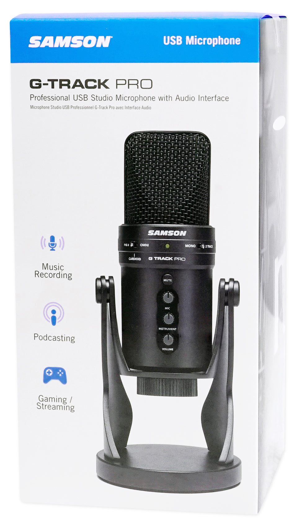 G-Track Pro Studio USB Condenser Microphone with Built-In Audio Interface