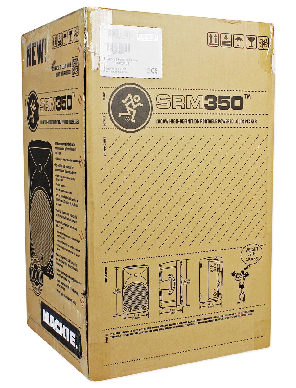 SRM350V3 1000 Watt 10" Powered Active PA Speaker With DSP