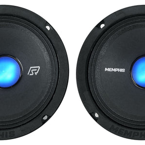 Pair Memphis Audio SRXP62CV2 SRX Pro 6.5" 250w Component Car Speakers w/ LED