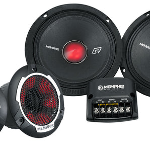 Pair Memphis Audio SRXP62CV2 SRX Pro 6.5" 250w Component Car Speakers w/ LED