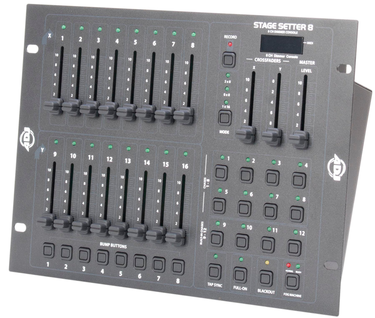 STAGE SETTER 8 16-Channel DMX Controller For Par Cans+Fog Machine