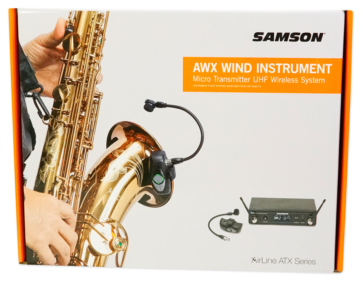 AirLine AWX Wind Instrument Wireless Horn Microphone, 470 to 494 MHz