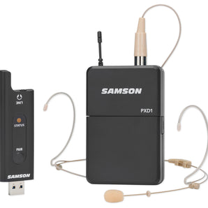 Samson Stage XPD2 Wireless Live Stream Podcast Broadcast Headset Microphone Mic