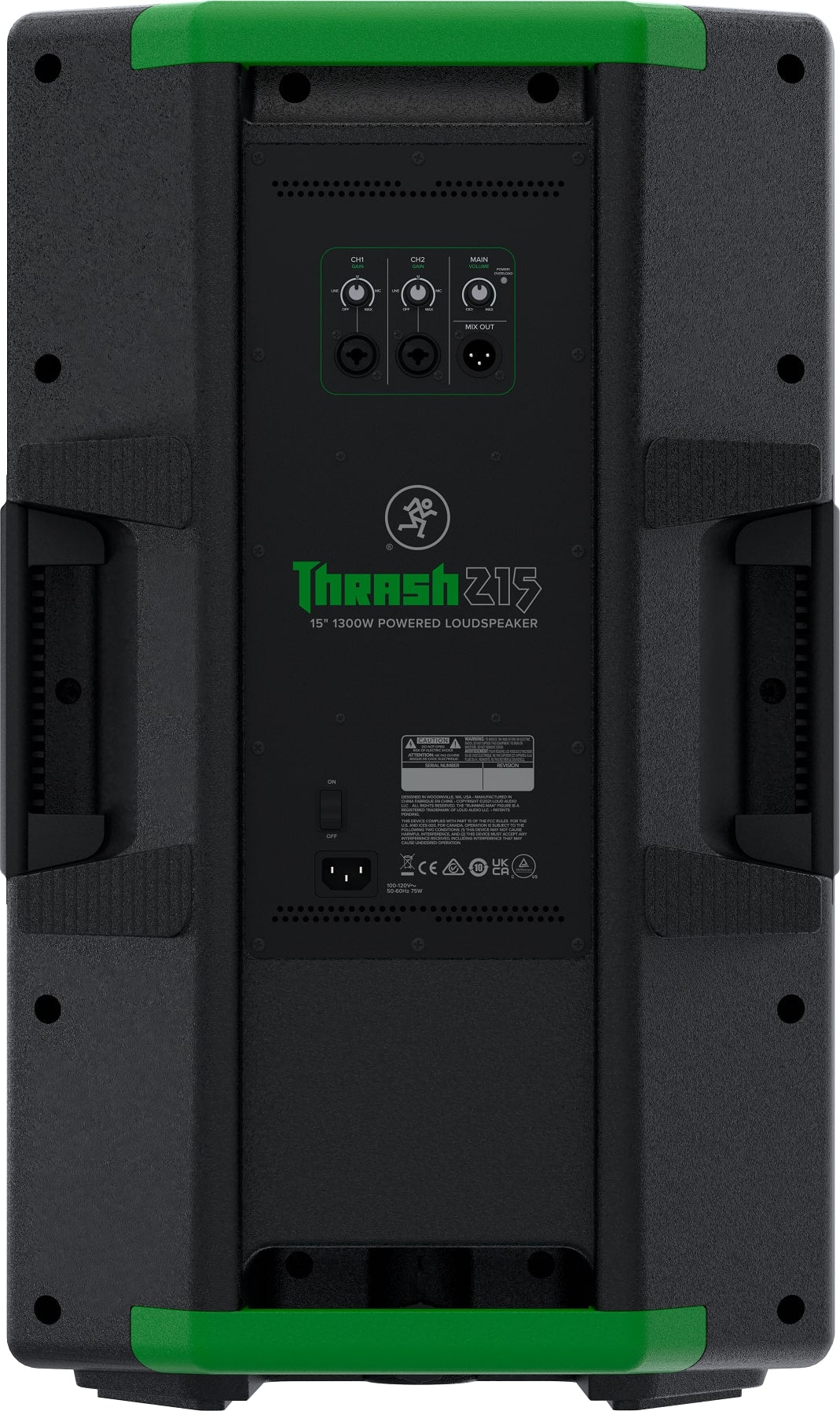 Thrash215 15" 1300W Powered Active DJ PA Speaker