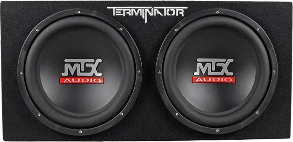 Terminator TNP212D2 Dual 12” Subwoofer, Box & Amplifier Package