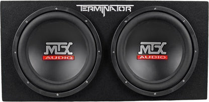 Terminator TNP212D2 Dual 12” Subwoofer, Box & Amplifier Package