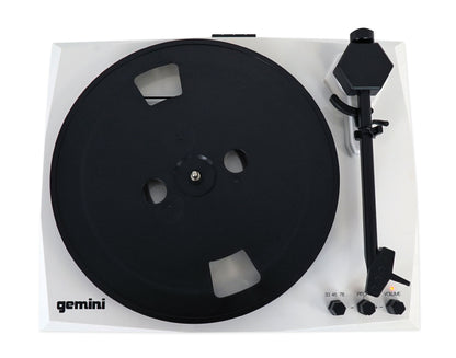 TT-900 Vinyl Record Player Turntable with Bluetooth and Dual Speakers (Black/White)