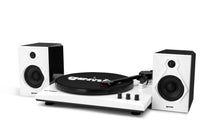 TT-900 Vinyl Record Player Turntable with Bluetooth and Dual Speakers (Black/White)