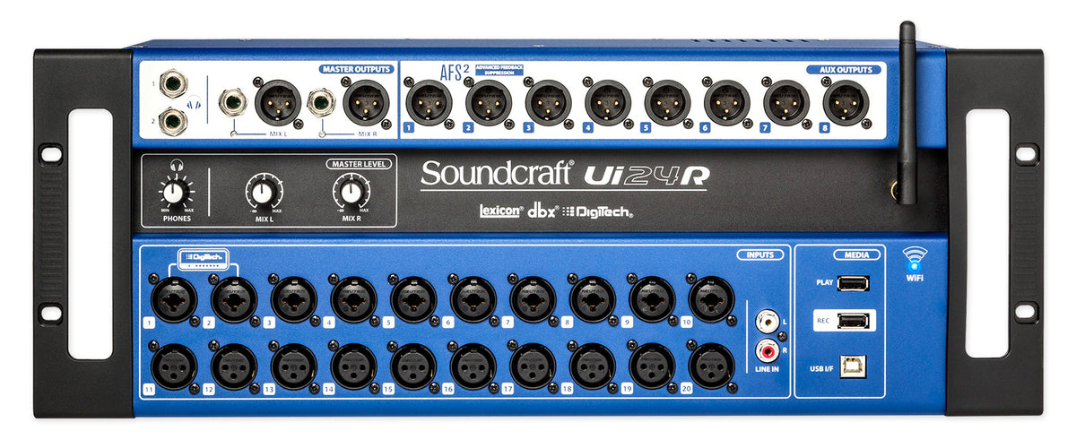 Ui24R 24-Input Digital Mixer with Wifi, App Control & Recording