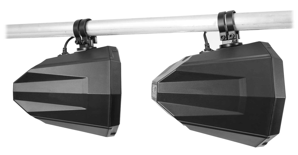 8" Swivel Cage Speaker Pods with 1.5" Clamps for Polaris RZR, ATV & UTV