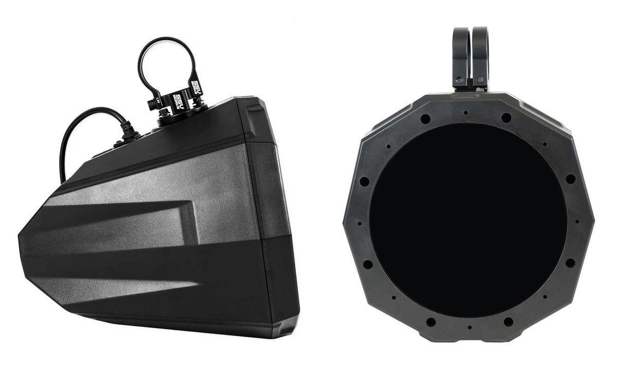 8" Swivel Cage Speaker Pods with 1.5" Clamps for Polaris RZR, ATV & UTV