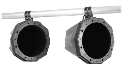 8" Swivel Cage Speaker Pods with 1.85" Clamps for Can-Am Maverick X3