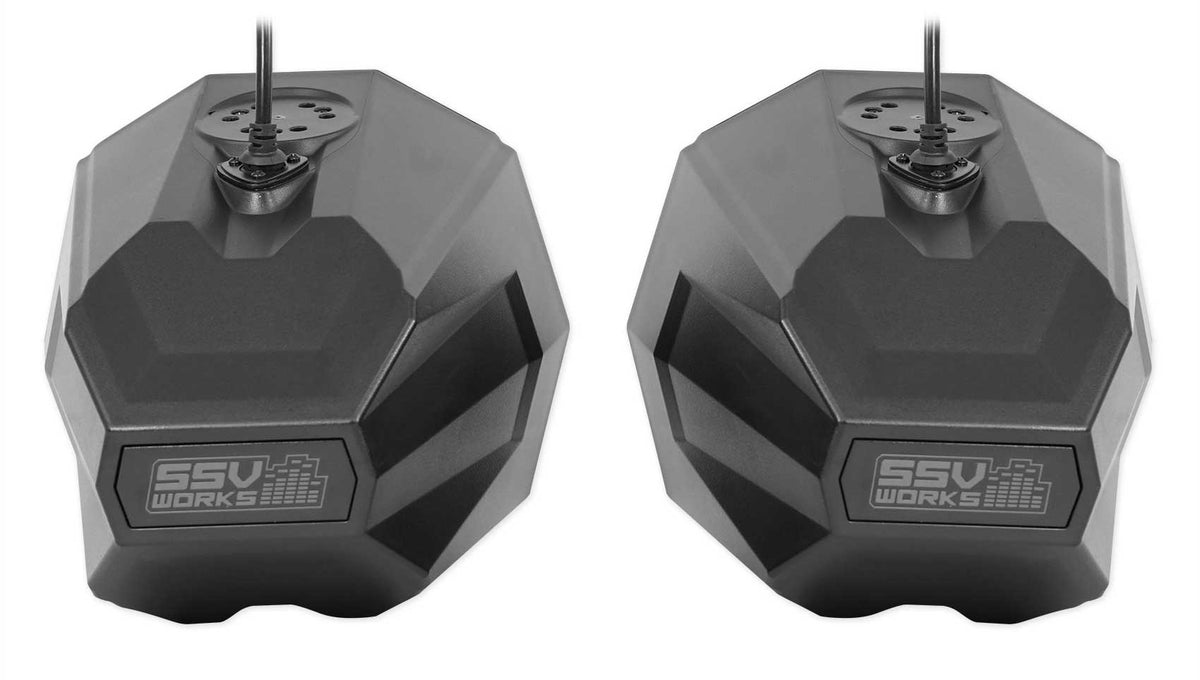 8" Swivel Cage Speaker Pods with 2" Clamps for UTV Cages