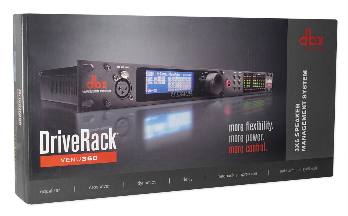 VENU360 DriveRack 3x6 PA Sound Processor